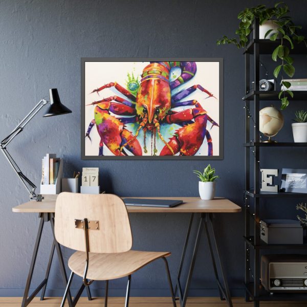93854-558.jpg Mardi Gras Crayfish Art Framed Poster