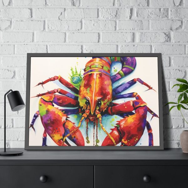 93854-559.jpg Mardi Gras Crayfish Art Framed Poster