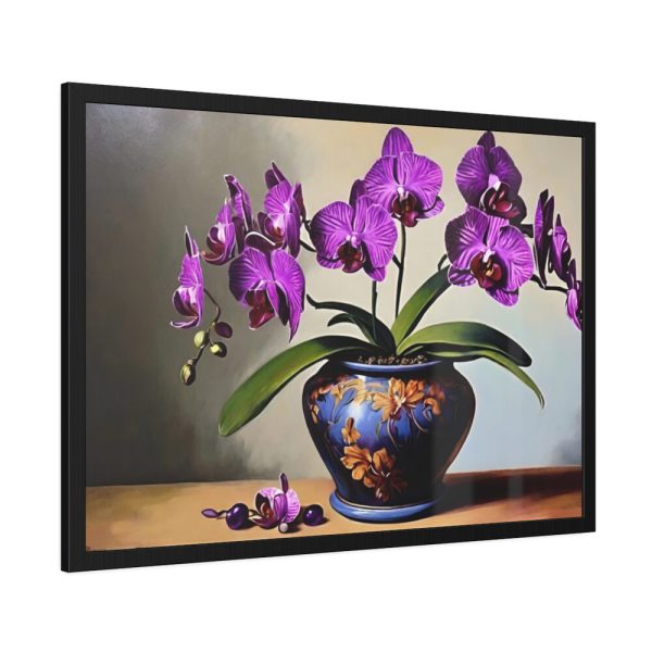 93854-565.jpg Purple Orchid Still Life Framed Poster