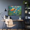 93854-602.jpg Vibrant Fish In The River Framed Poster