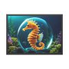 93854-604.jpg Seahorse Fantasy Art Framed Poster