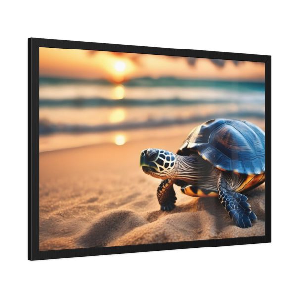Marine Turtle Beach Sea Framed Poster