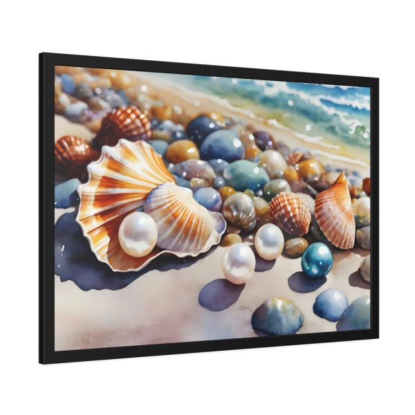 Shells Beach Sea Art Framed Poster