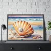 93854-623.jpg Shells Pearls Beach Art Framed Poster