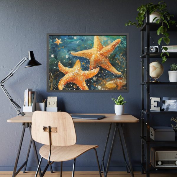 93854-630.jpg Starfish Art Framed Poster