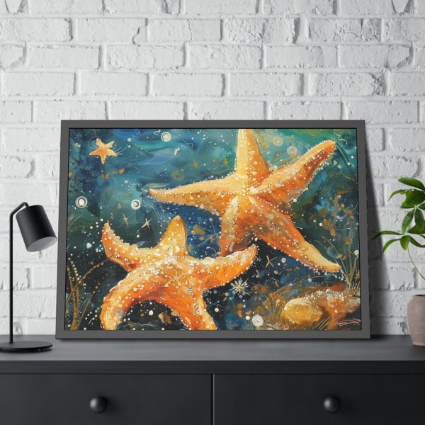 93854-631.jpg Starfish Art Framed Poster