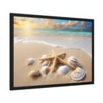 Sandy Beach With Seashells I Framed Poster - Image 2