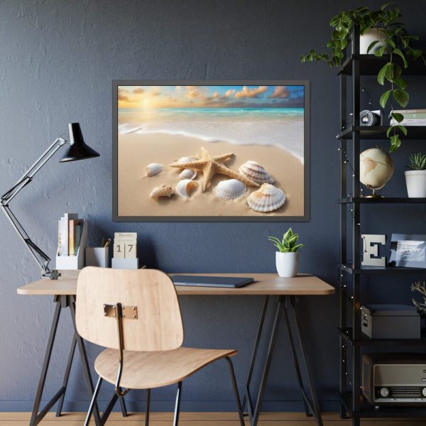 93854-642.jpg Sandy Beach With Seashells I Framed Poster