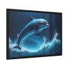 93854-649.jpg Dolphin Jump Framed Poster