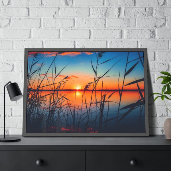 93854-79.jpg Scenic View Of The Lake Framed Poster