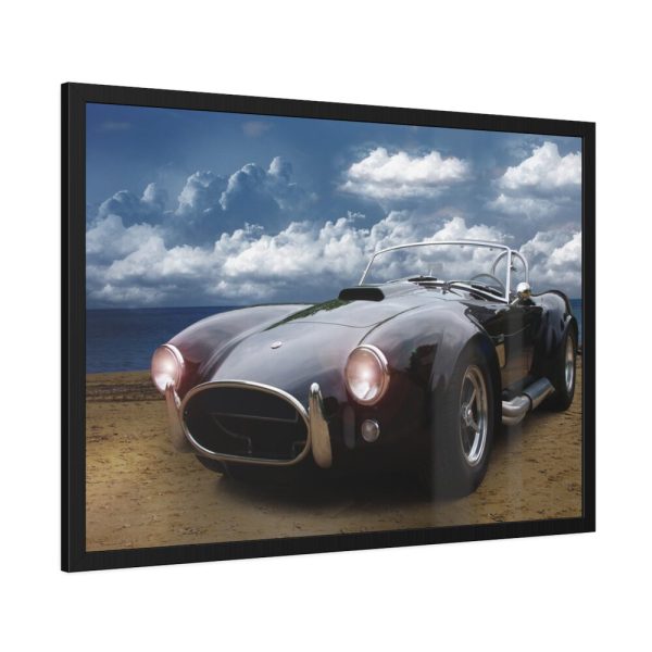 Oldtimer Cobra Car Framed Poster