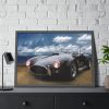 Oldtimer Cobra Car Framed Poster