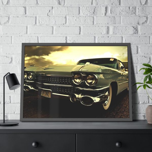 Old Classic Car Framed Poster