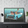 Retro Car Framed Poster