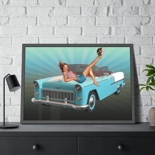 Retro Car Framed Poster