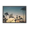 93855-172.jpg Silhouettes of a Basketball Court Framed Poster