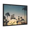 93855-173.jpg Silhouettes of a Basketball Court Framed Poster