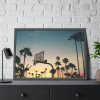 93855-175.jpg Silhouettes of a Basketball Court Framed Poster