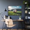 93855-186.jpg Soccer Ball On The Field Framed Poster