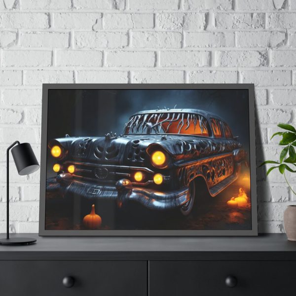 93855-195.jpg Halloween Car Framed Poster