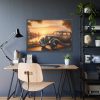 Vintage Car Parked on the Road Framed Poster