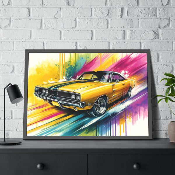 93855-215.jpg Hand-Painted Artistic Vintage Car Framed Poster