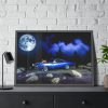 93855-223.jpg Muscle Car Under a Full Moon Framed Poster
