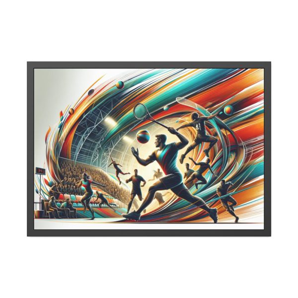 93855-244.jpg Dynamic Sport Scene Framed Poster