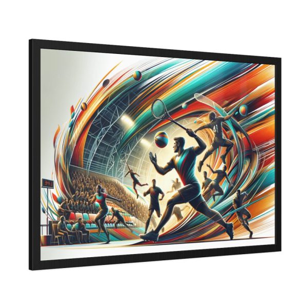 93855-245.jpg Dynamic Sport Scene Framed Poster