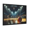 93855-249.jpg Energy and Excitement of a Basketball Game Framed Poster