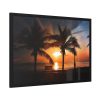 Tropical Beach Sunset Landscape II Framed Poster