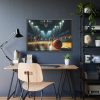 93855-250.jpg Energy and Excitement of a Basketball Game Framed Poster