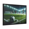 93855-253.jpg Soccer Game with Players in Action Framed Poster
