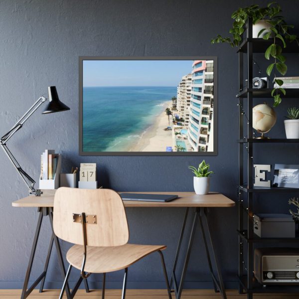93855-266.jpg Hotels by the Beach Framed Poster