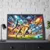 93855-275.jpg Sport Scene Capturing the Excitement and Energy of Athletes Framed Poster
