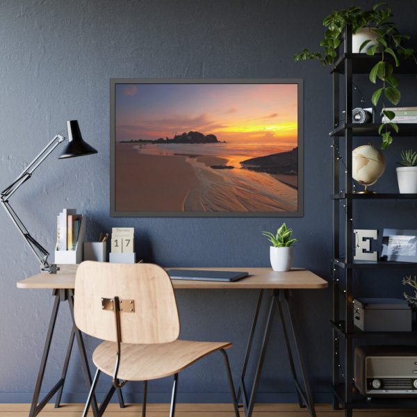 93855-294.jpg Sunrise Sleeping Giant Seascape Framed Poster