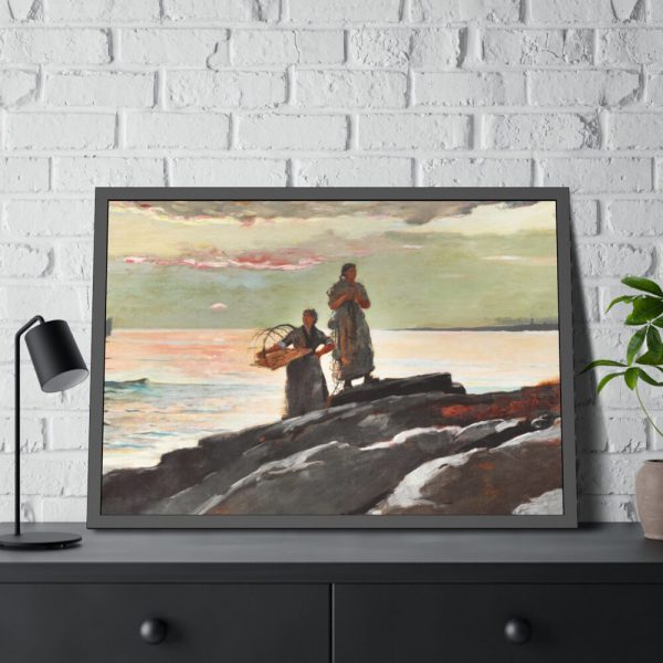 93855-311.jpg Saco Bay by Winslow Homer Framed Poster