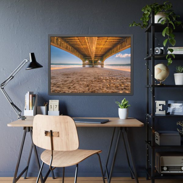 93855-326.jpg Pier Jetty Wooden Beach Framed Poster