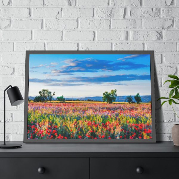 93855-339.jpg Red Poppy Field Framed Poster