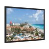 93855-345.jpg Cancun Mexico Tropical Beach Framed Poster
