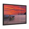 93855-353.jpg Two Boats Moored on Beach Framed Poster