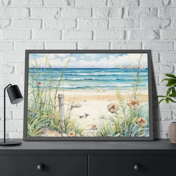 93855-364.jpg Painting of Ocean Waves Framed Poster