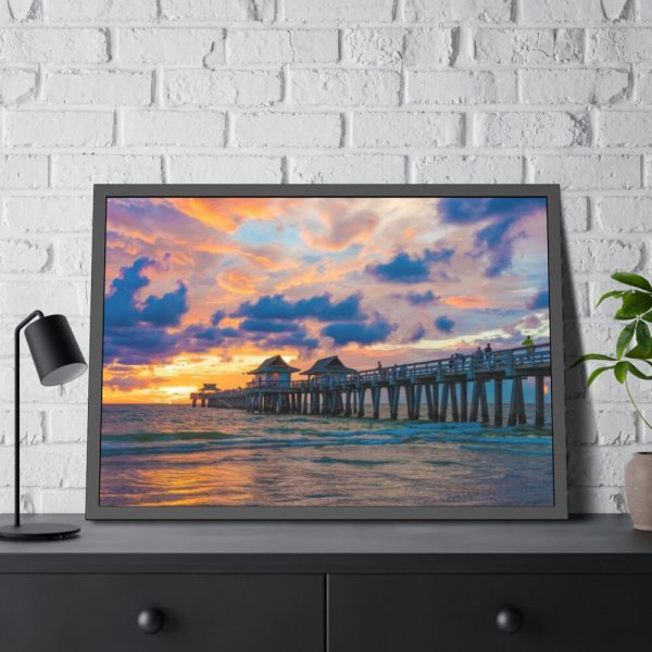 93855-397.jpg Naples Pier, Florida Framed Poster
