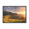 Beautiful Mountain Glow in Sunset Framed Poster