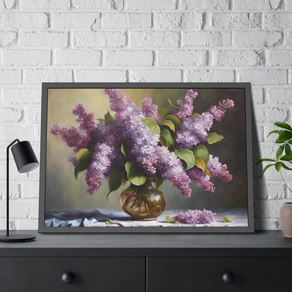 93855-401.jpg Still Life Lilac Flowers Framed Poster