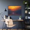 Brown Boat Near Dock Framed Poster