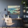 93855-420.jpg Peaceful Atmosphere With Rocky Coastline Framed Poster