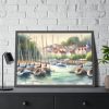 93855-425.jpg Coastal Scene With Sailboats in Marina Framed Poster