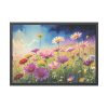 93855-446.jpg Wildflowers on Rough Texture Framed Poster