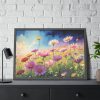 93855-449.jpg Wildflowers on Rough Texture Framed Poster